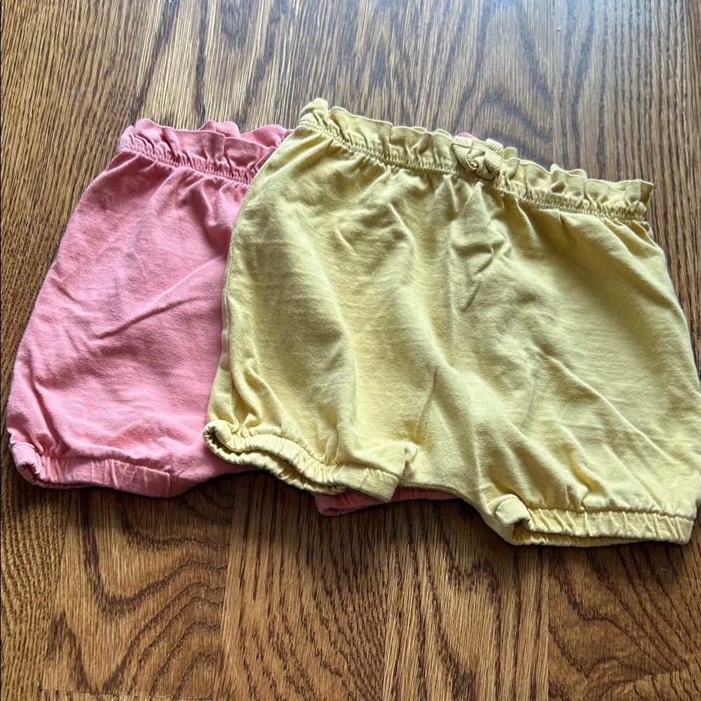 Kids Pink and Yellow Shorts